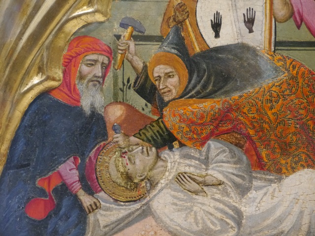 Martirio de los santos Bernardo, María y Gracia - Antonio Peris, 1419  (Museo Catedral de Valencia)
