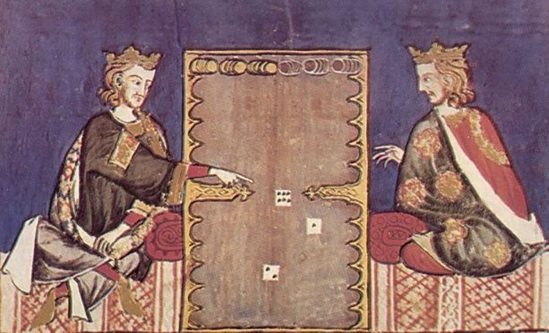 Miniatura del Libro de ajedrez, dados y tablas de Alfonso X, siglo XIII